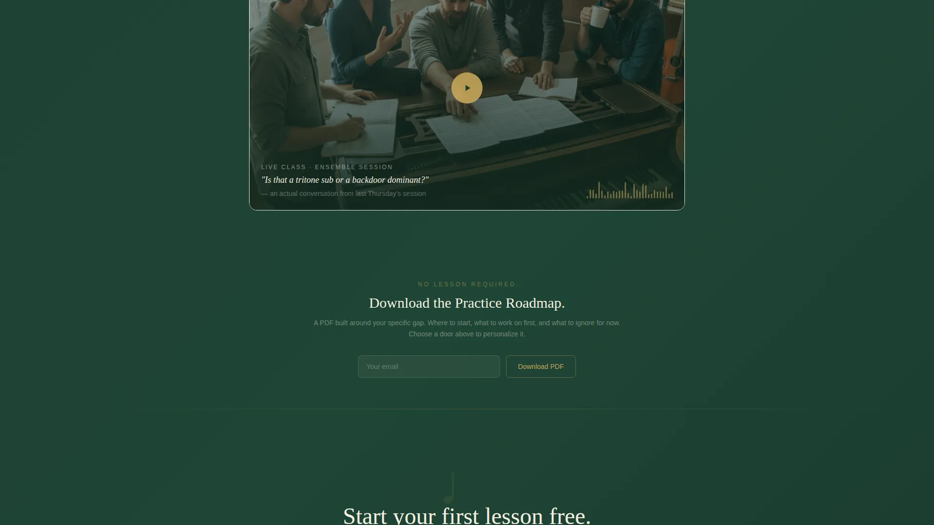 Jazz School Landing Page Template
