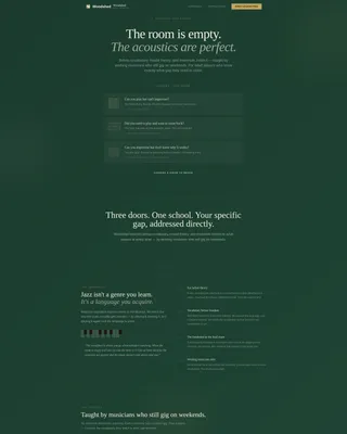 Jazz School Landing Page Template