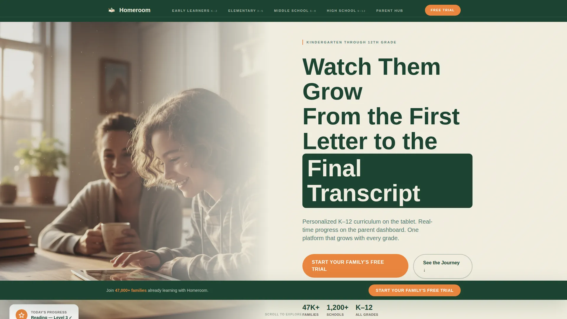 K-12 EdTech Landing Page Template