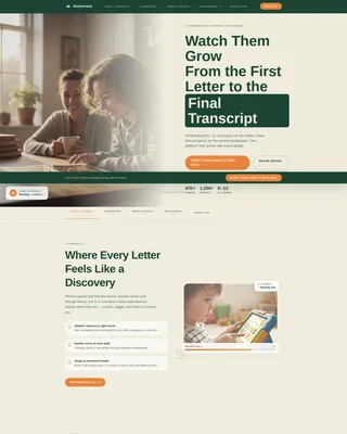 K-12 EdTech Landing Page Template