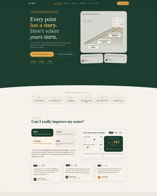 LSAT, MCAT & DAT Test Prep Landing Page Template