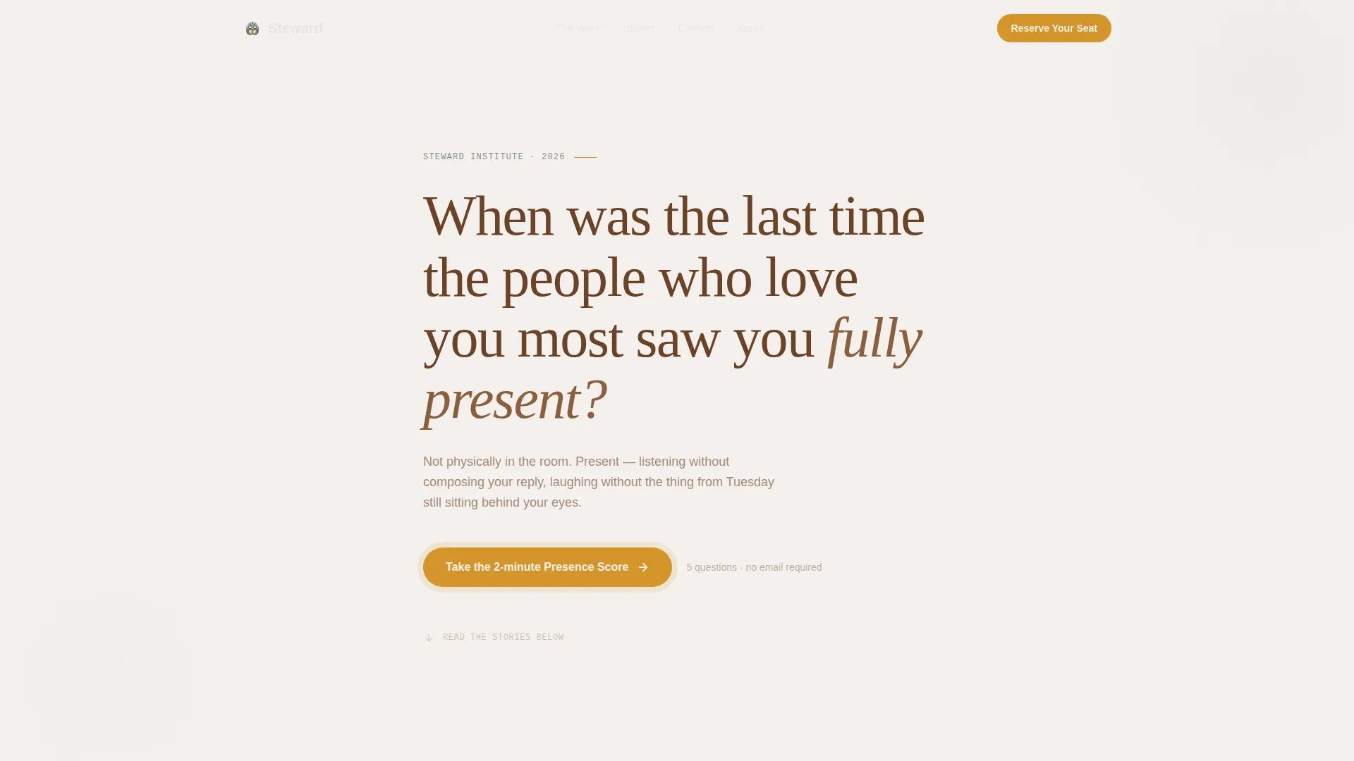 Leadership Retreat Landing Page Template