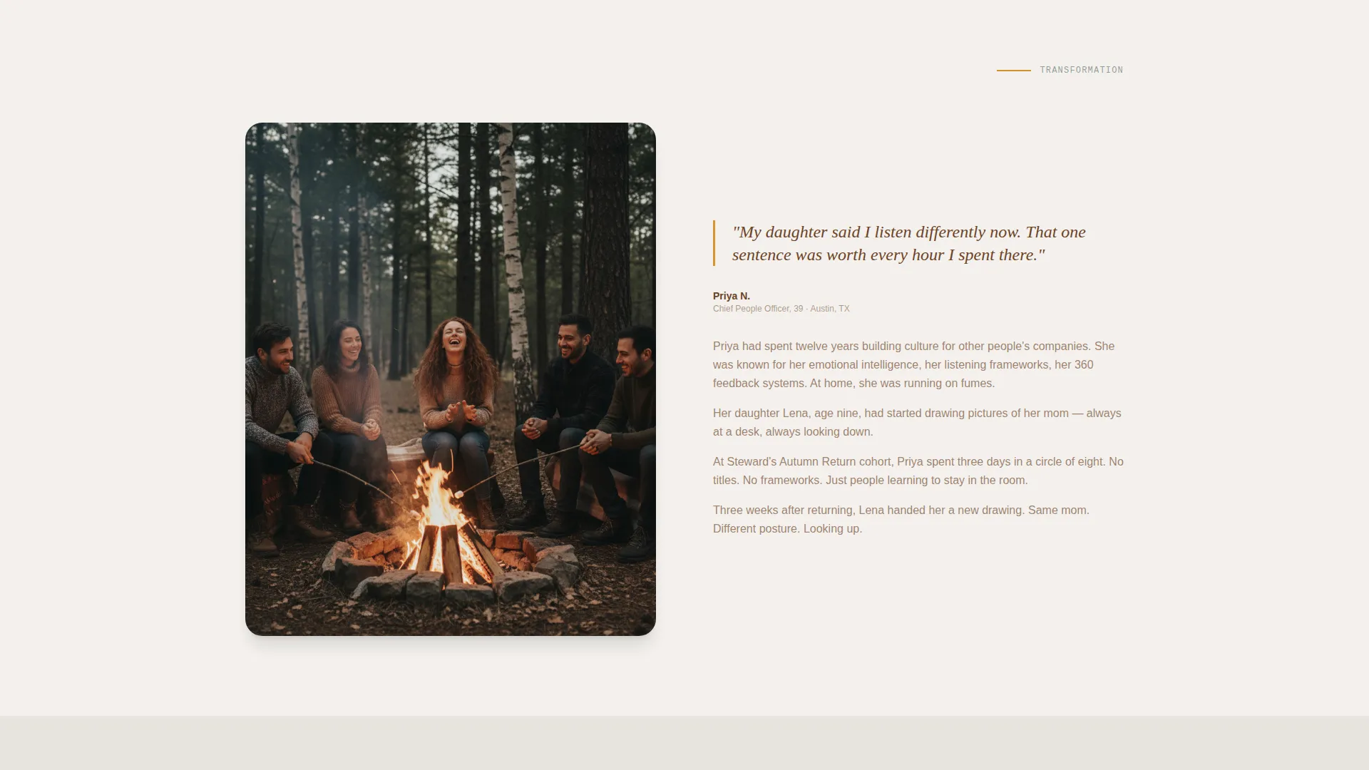 Leadership Retreat Landing Page Template