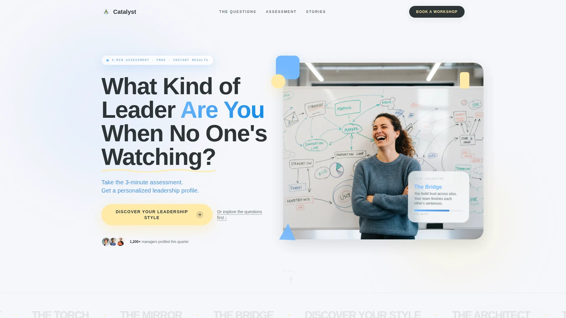 Leadership Training Landing Page Template