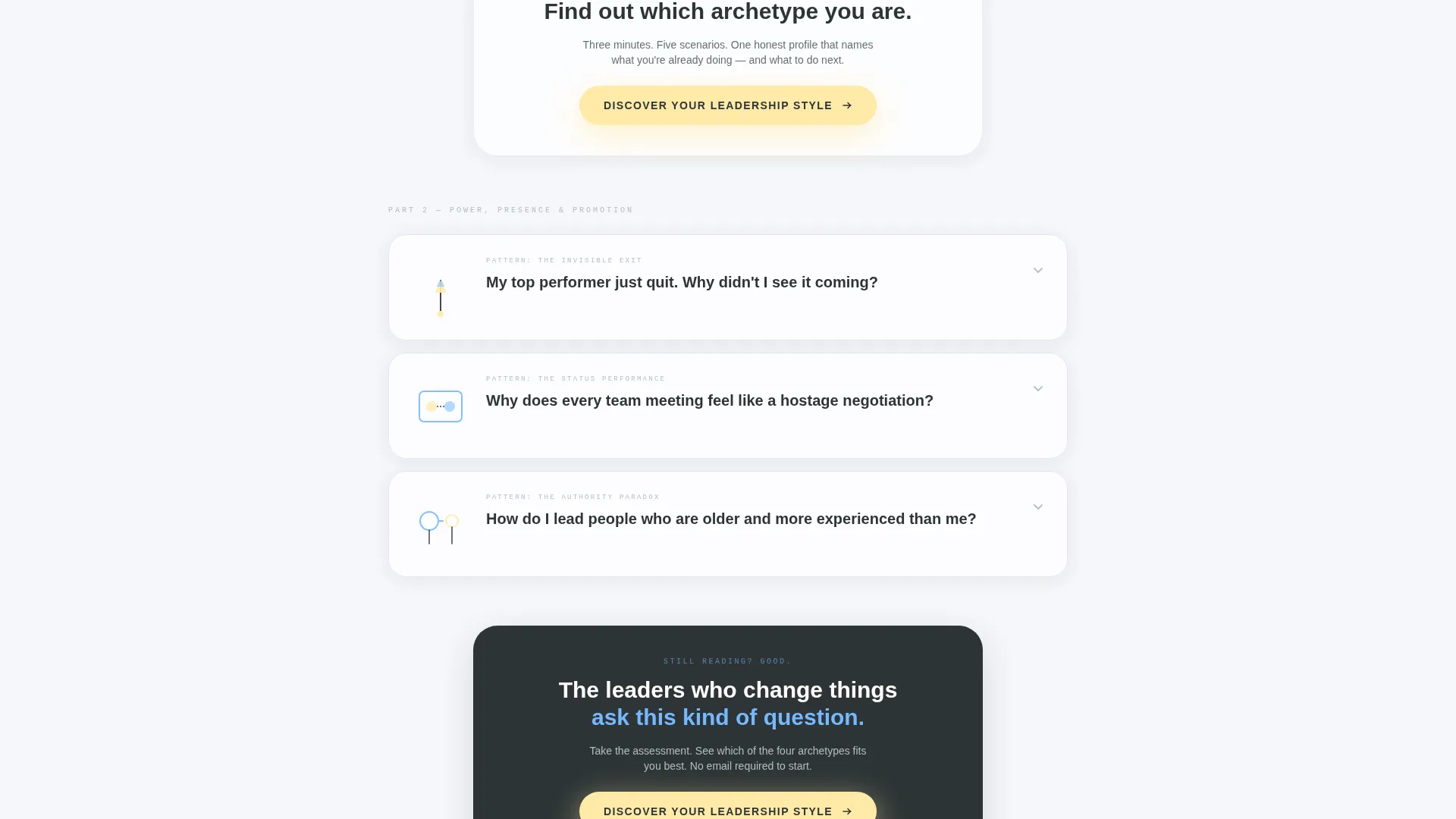 Leadership Training Landing Page Template