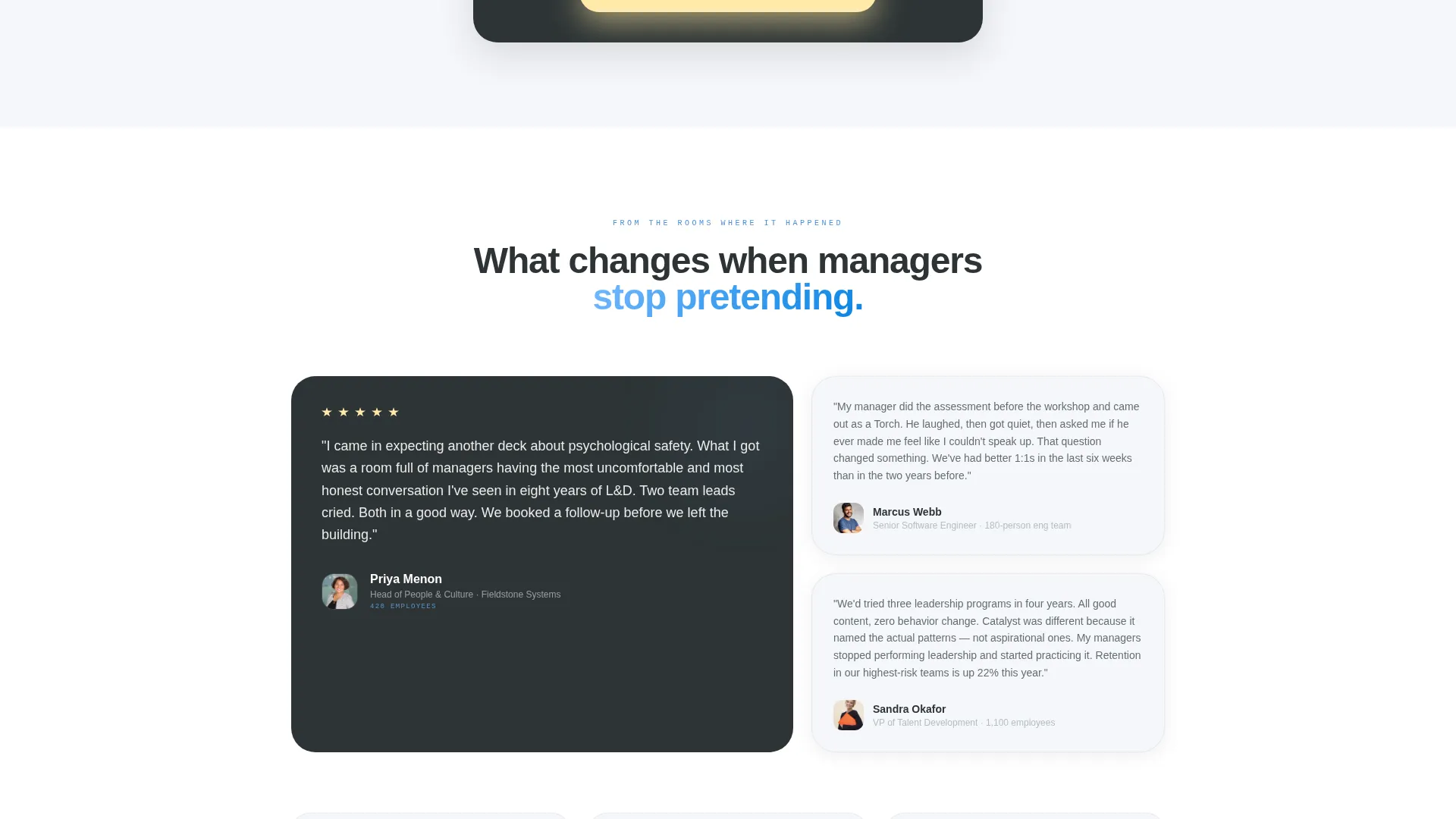Leadership Training Landing Page Template
