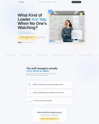 Leadership Training Landing Page Template