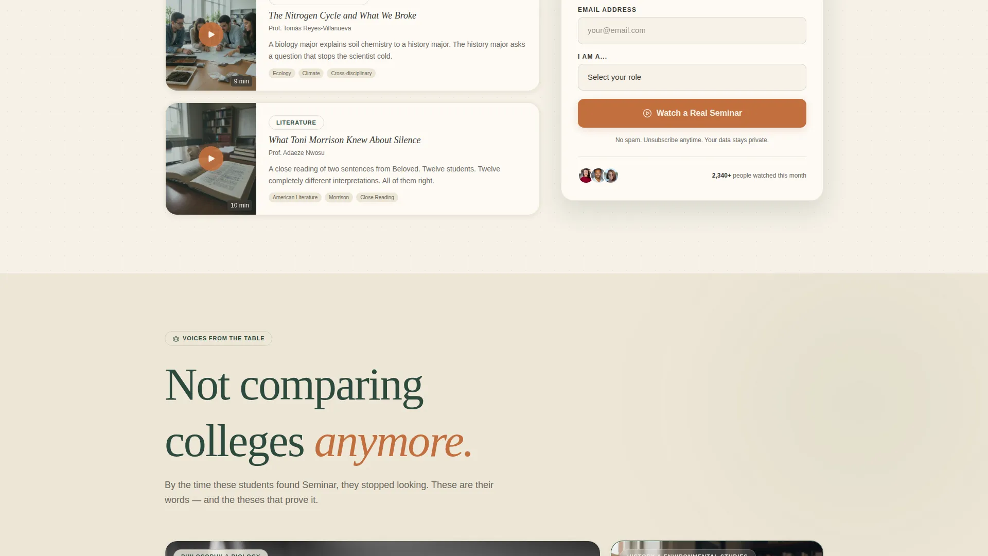 Liberal Arts College Landing Page Template