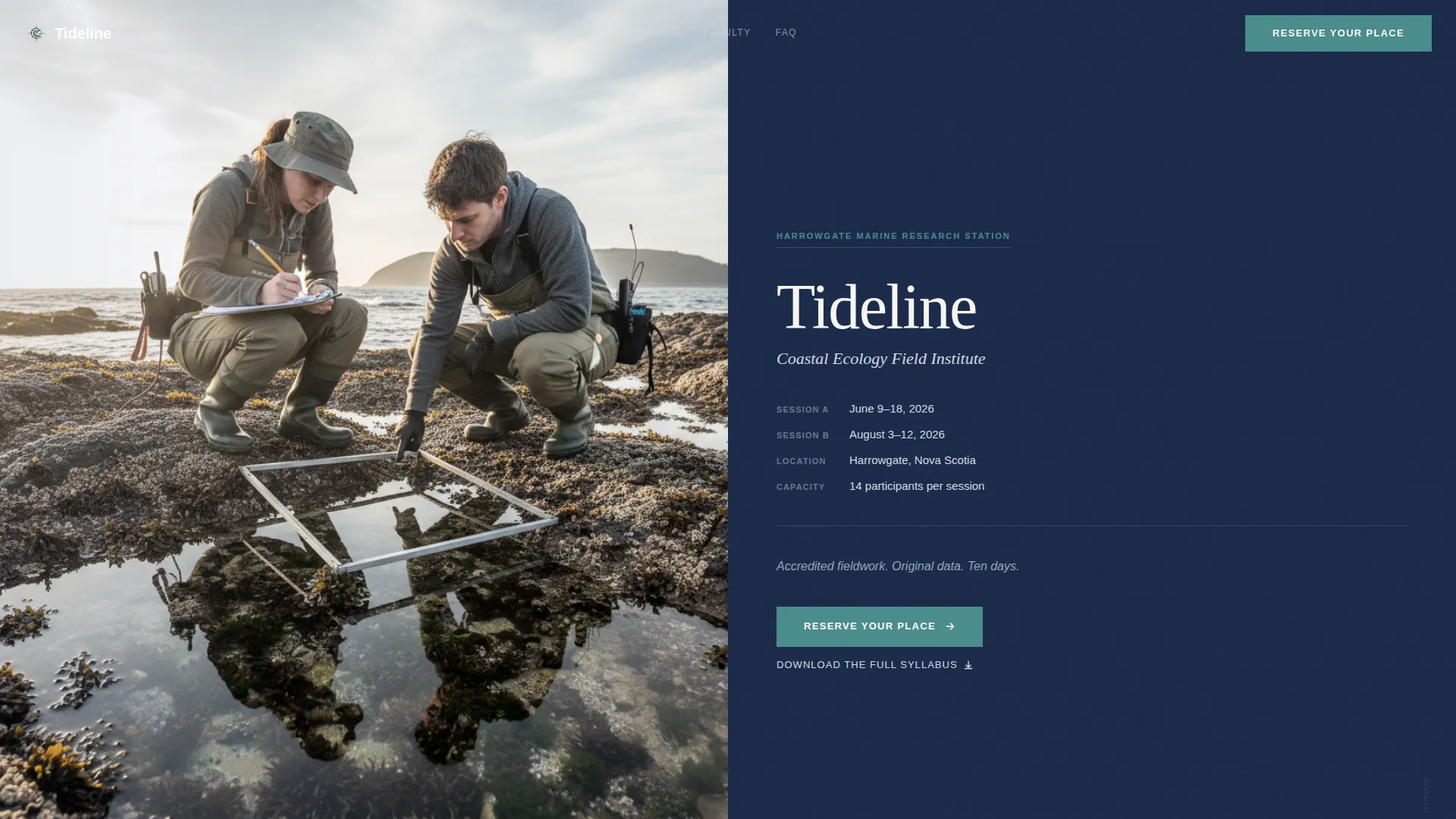 Outdoor & Adventure Education FAQ Website Template