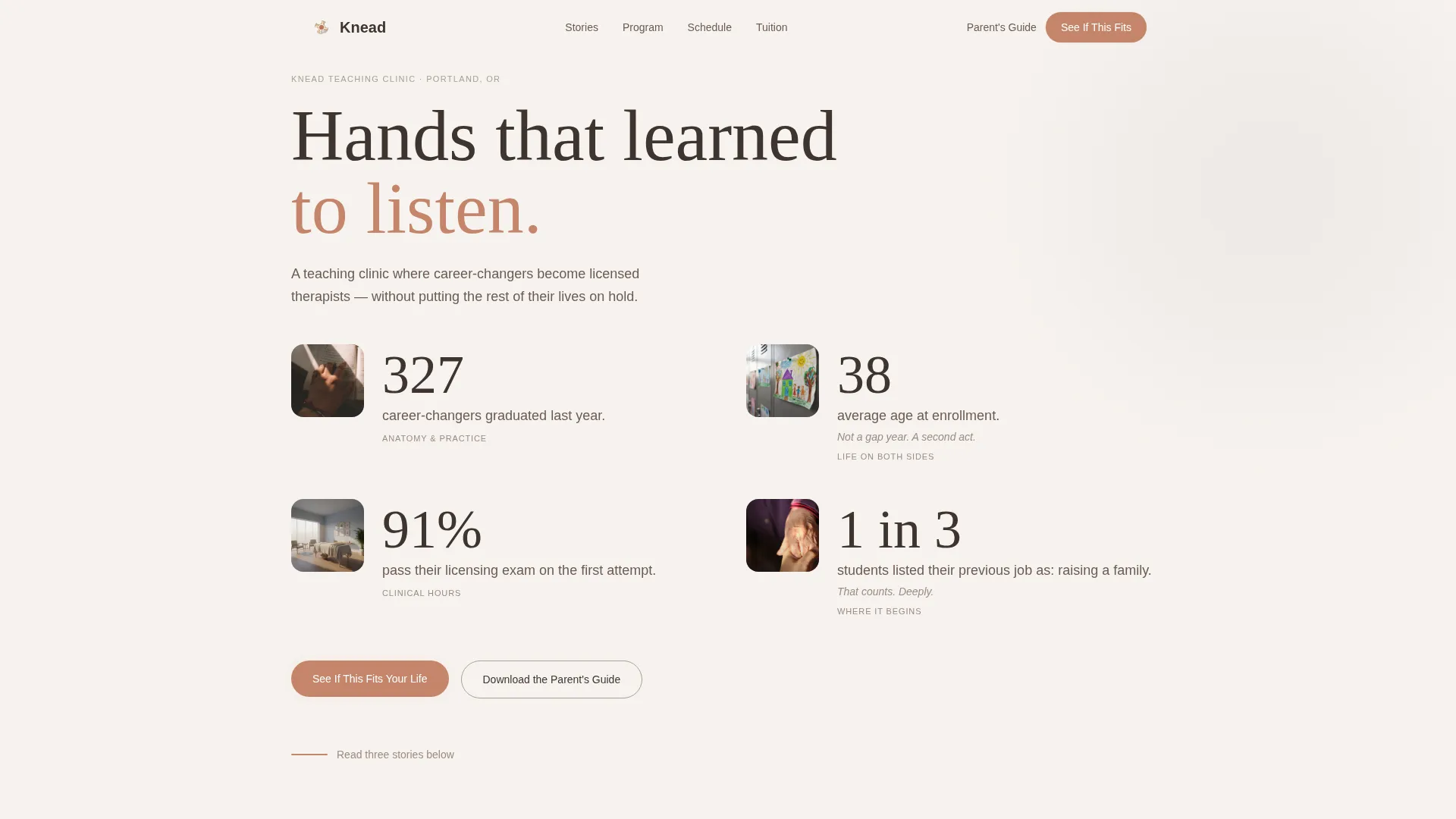 Massage Therapy School Landing Page Template