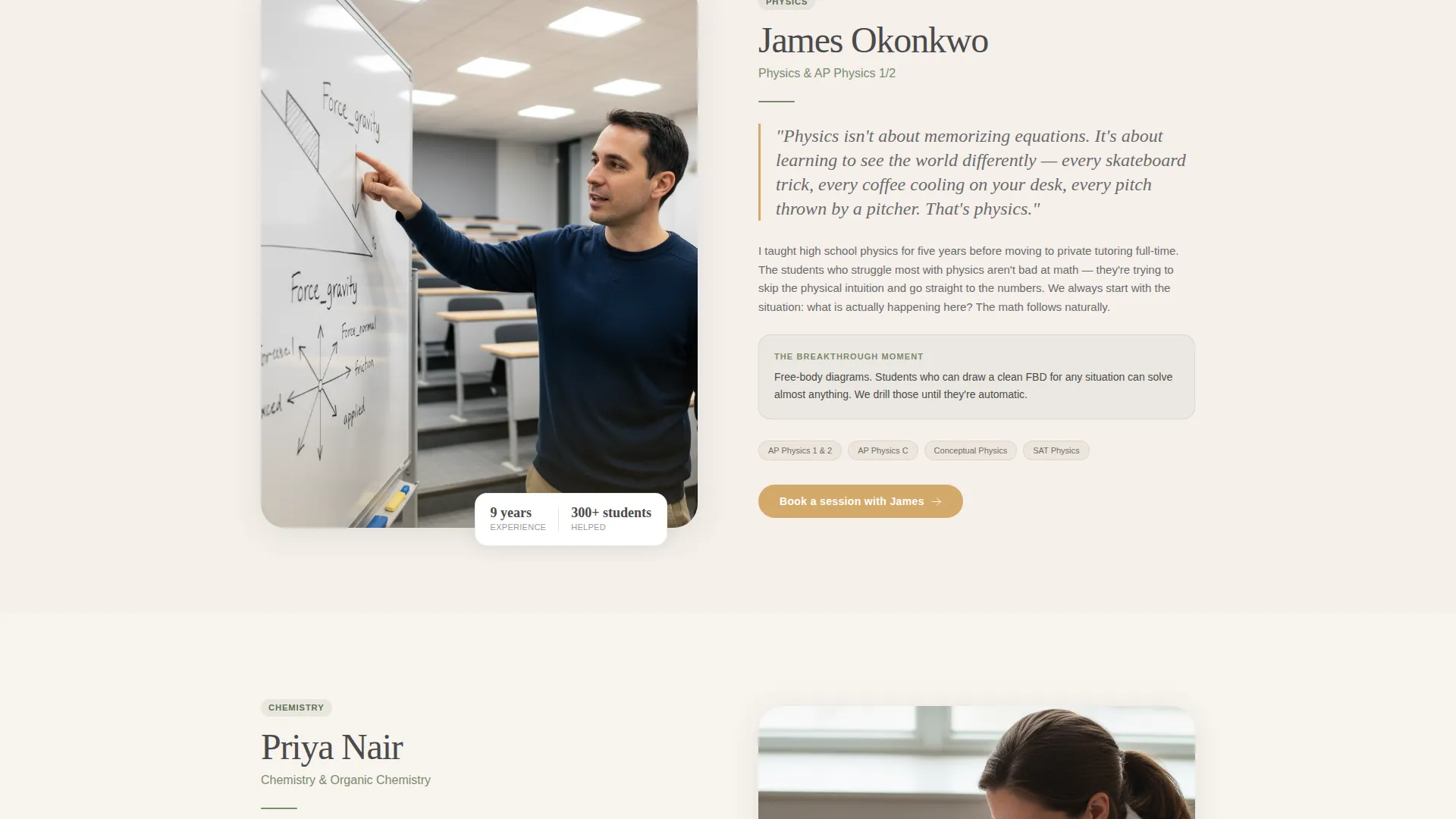 Tutoring & Coaching Center Booking Website Template