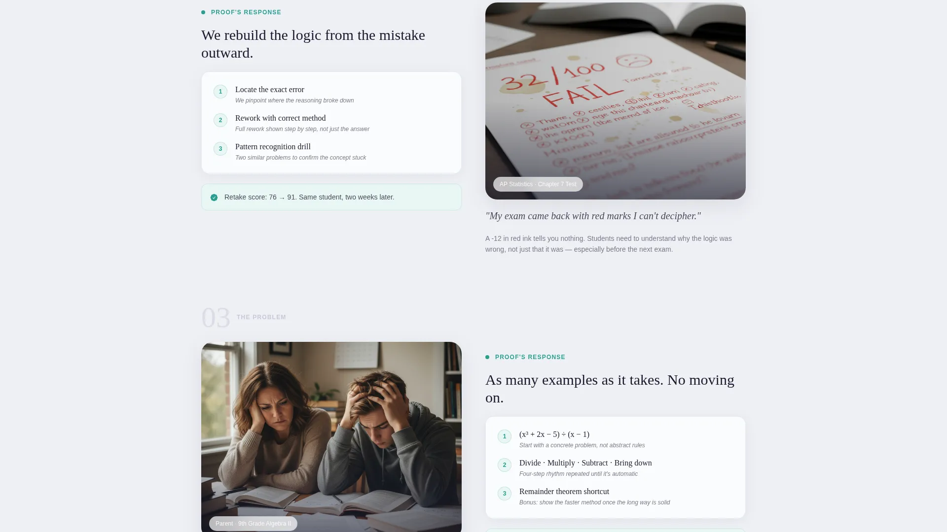 Mathematics Homework Help Landing Page Template