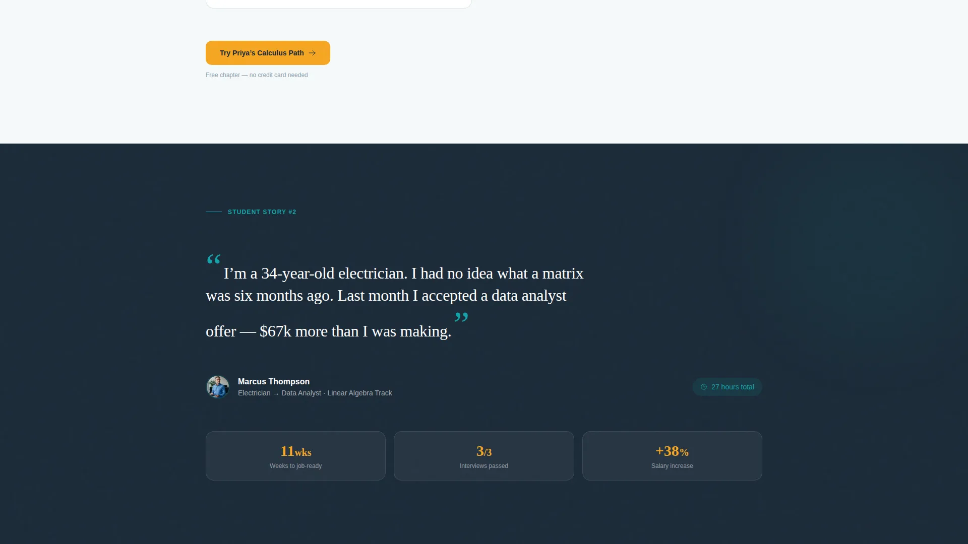 Mathematics Online Course Landing Page Template