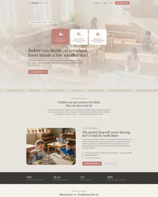 School (K-12) Booking Website Template