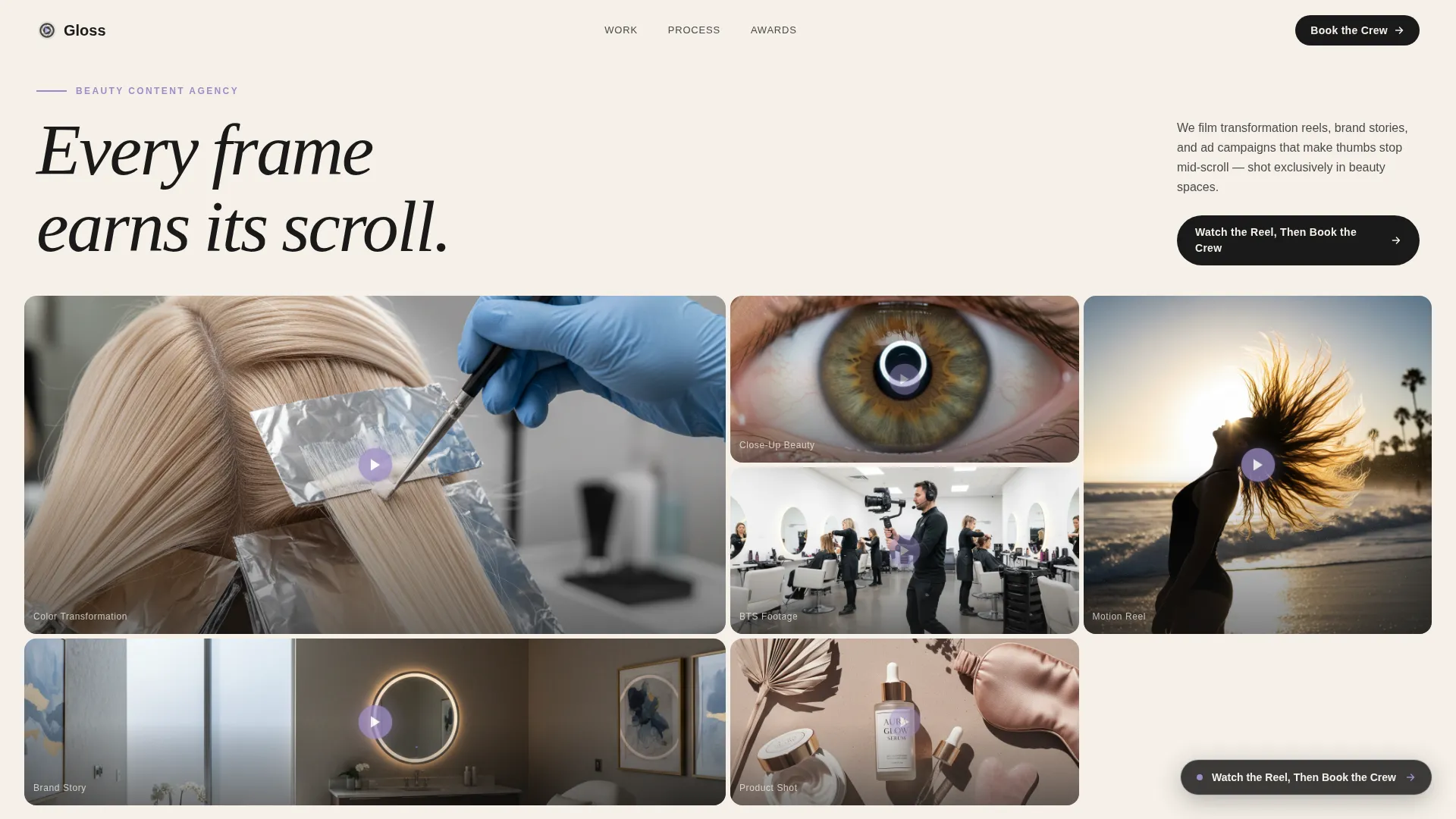 Beauty & Salon Marketing & Agency Booking Website Template