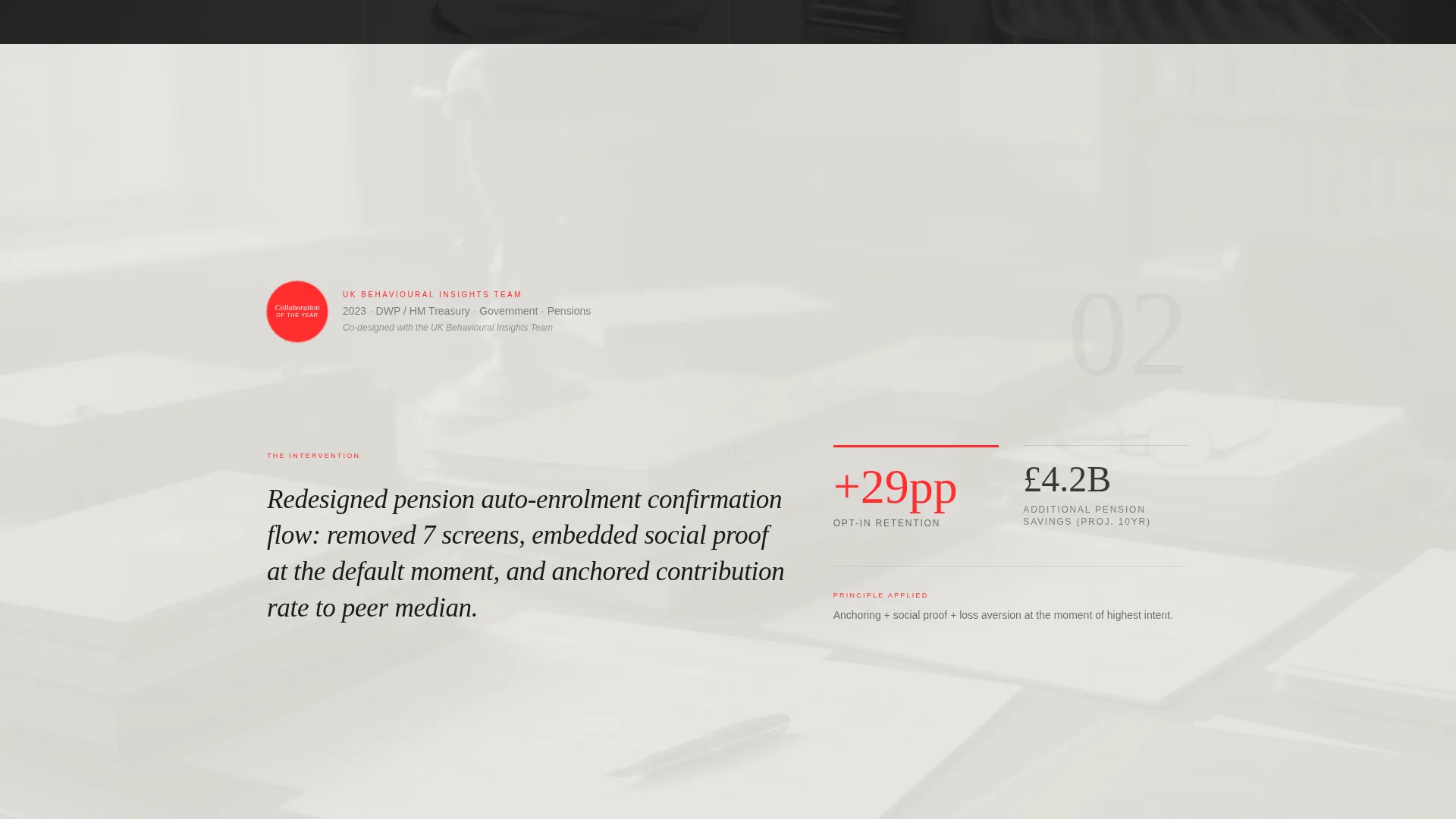 Behavioral Science Agency Landing Page Template