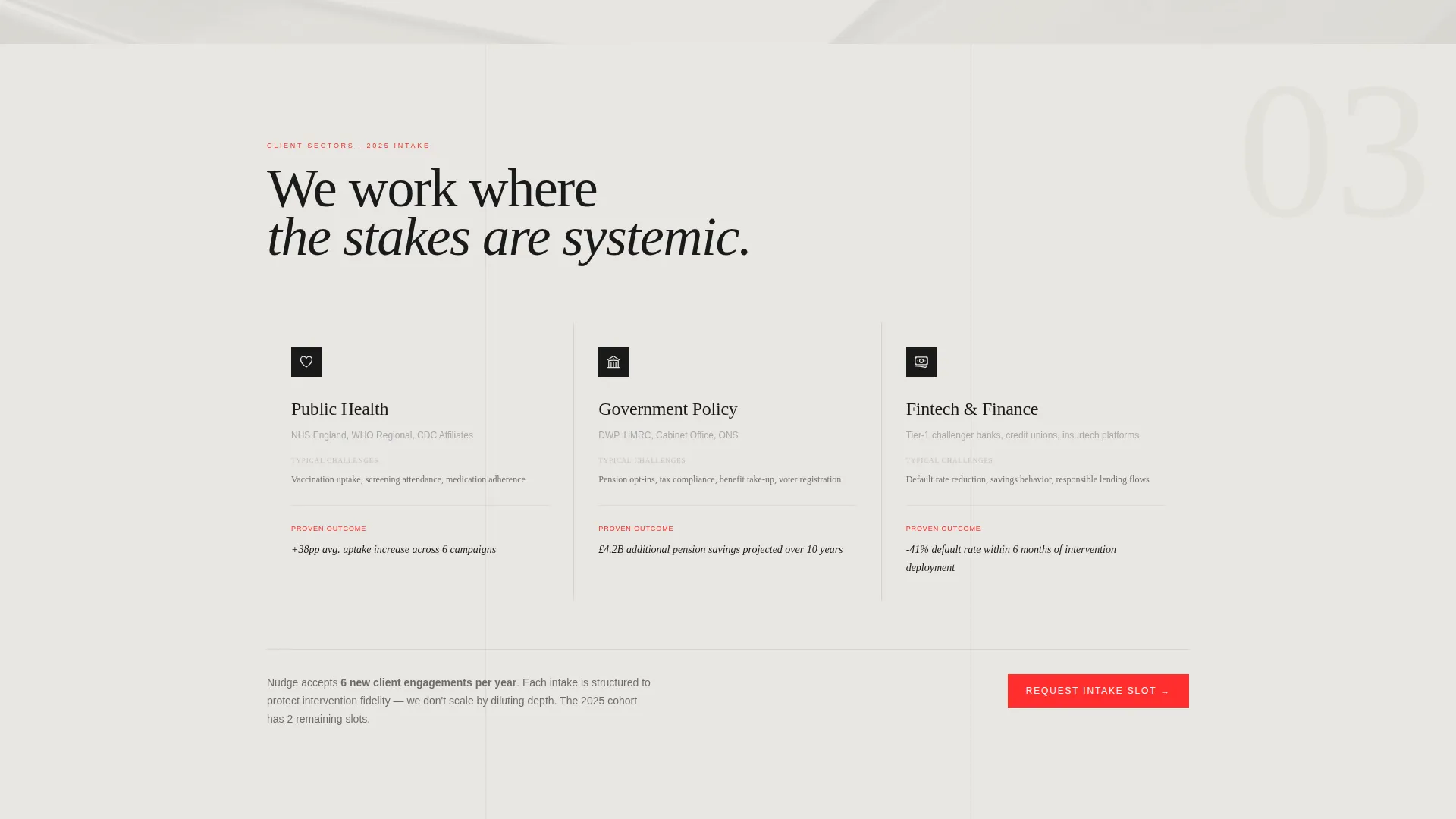 Behavioral Science Agency Landing Page Template