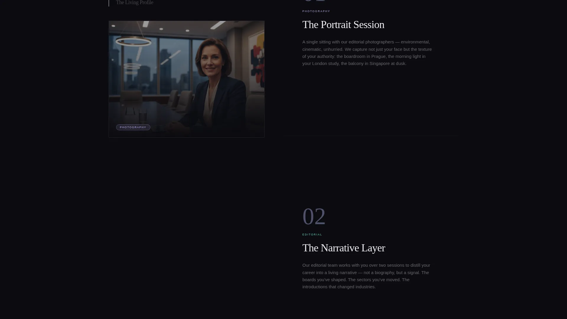 Board Member Networking Bio Landing Page Template
