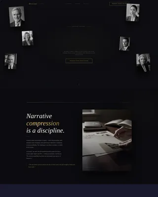 Board Member Portfolio Atelier Landing Page