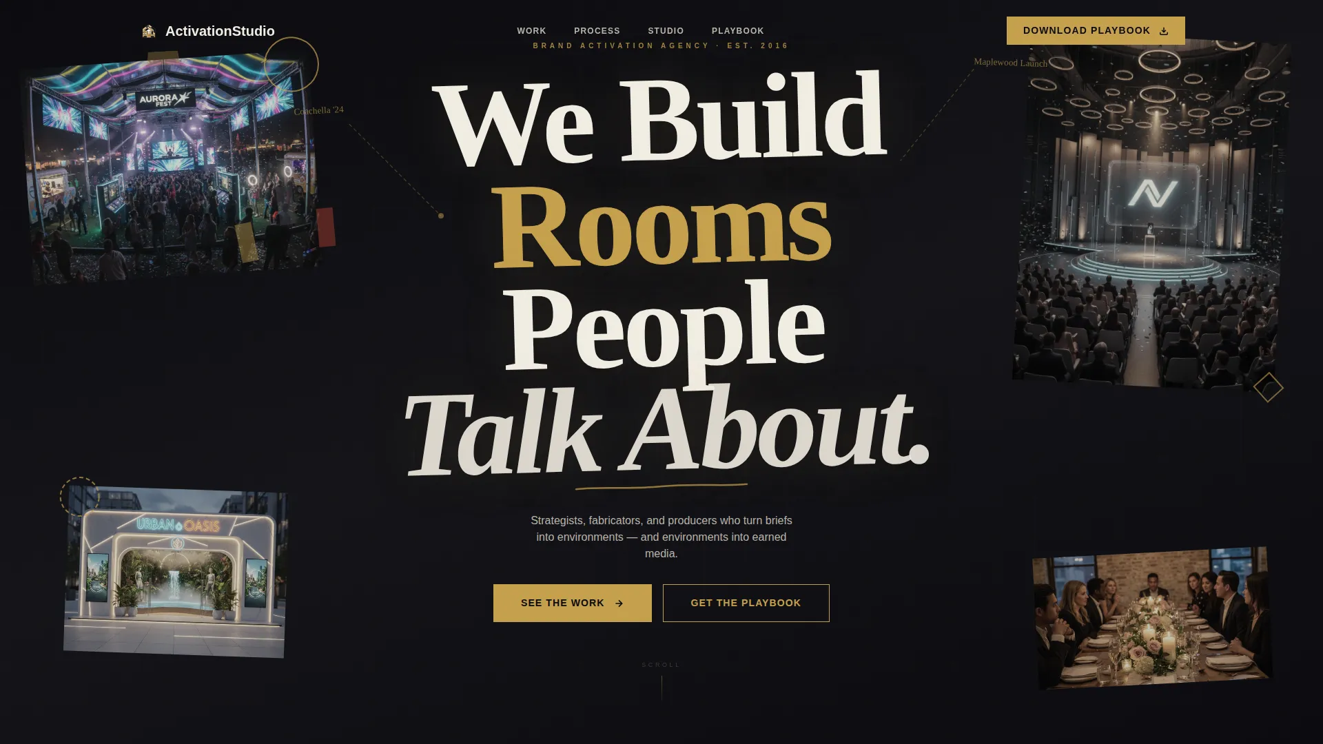 Brand Activation Agency Website Template
