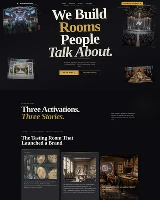 Brand Activation Agency Website Template