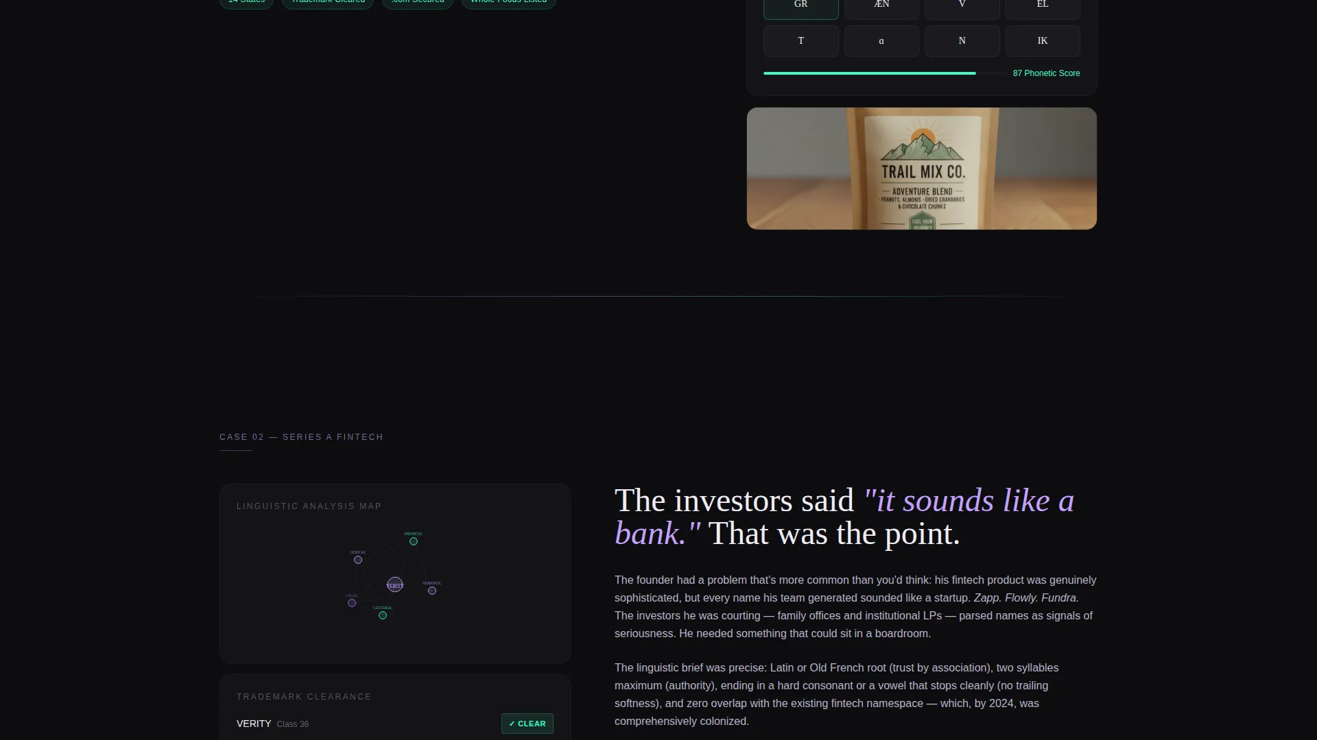 Brand Naming Studio Landing Page Template