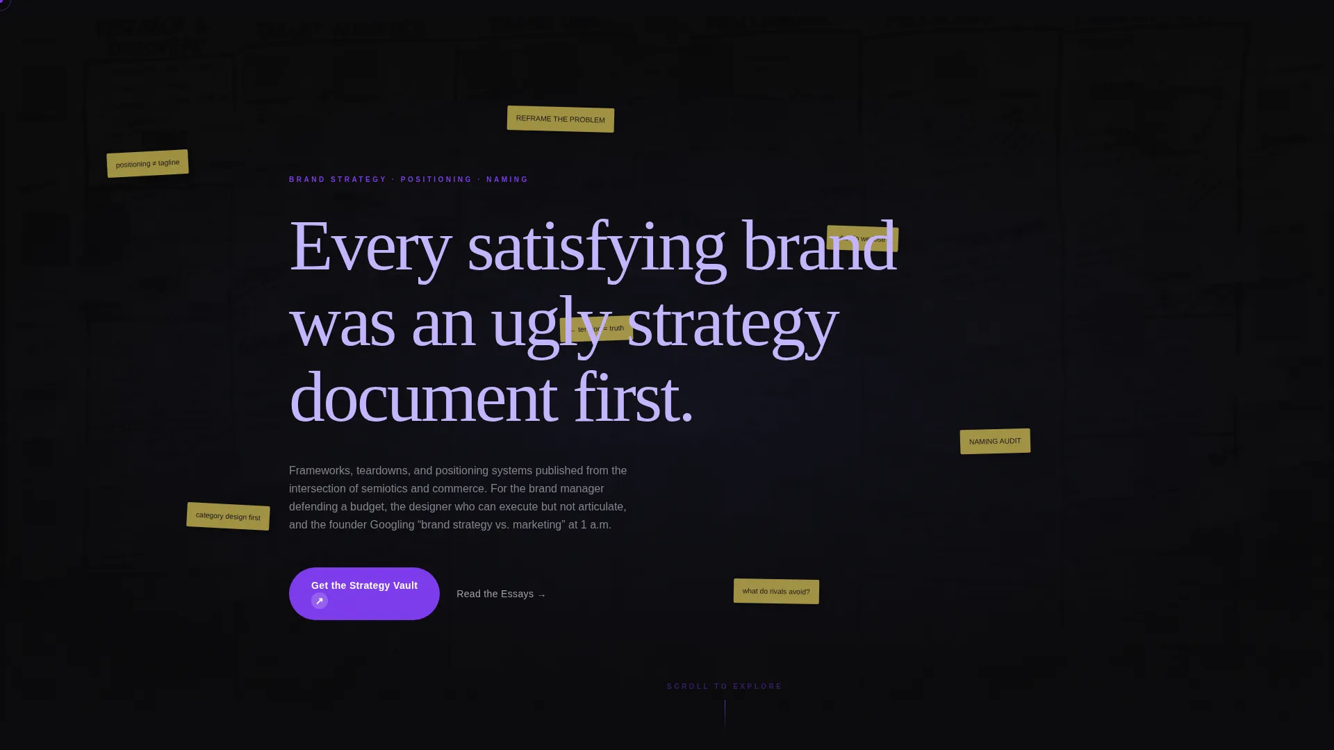 Brand Strategist Landing Page Template