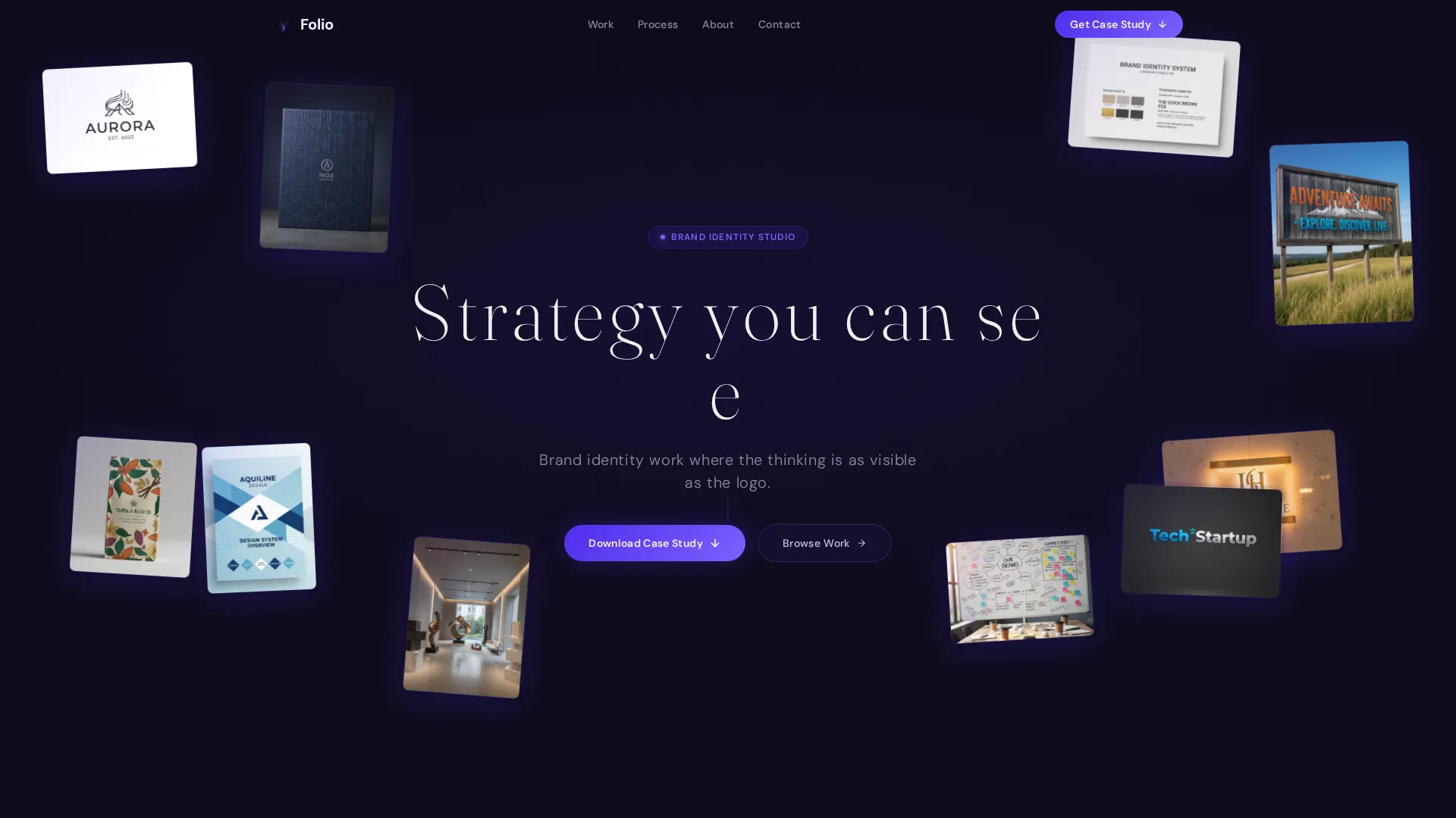 Brand Strategist Portfolio Landing Page Template