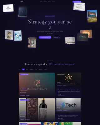 Brand Strategist Portfolio Landing Page Template