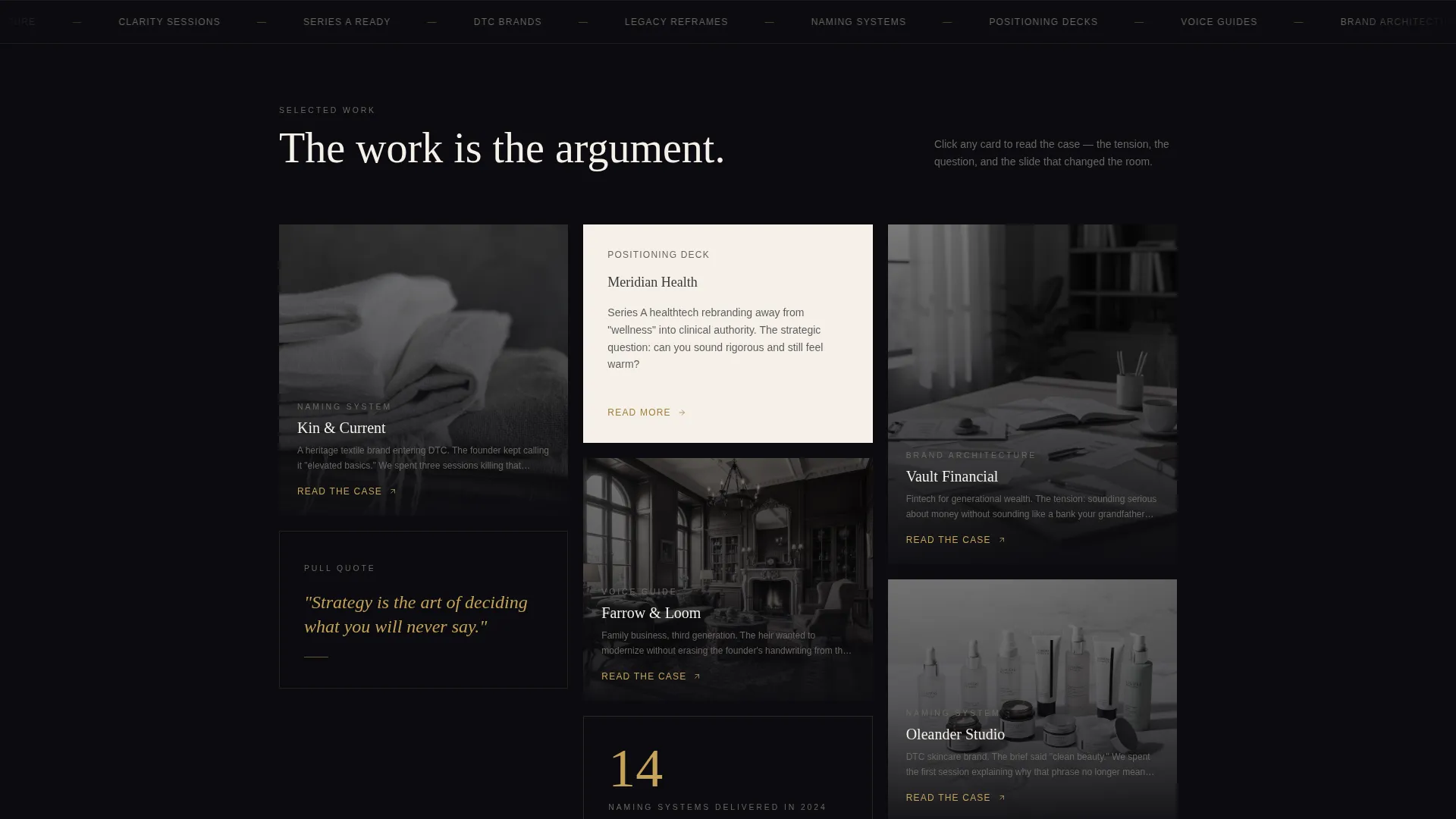 Elegant Brand Strategist Landing Page Template