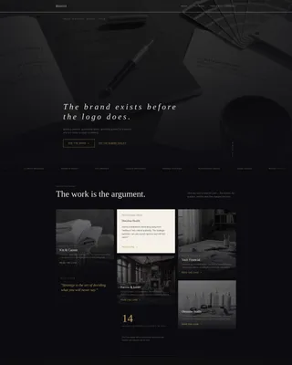 Elegant Brand Strategist Landing Page Template