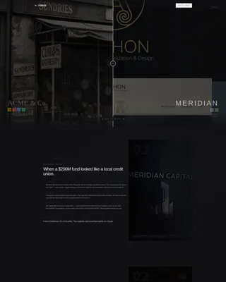 Dark Brand Strategist Landing Page Template