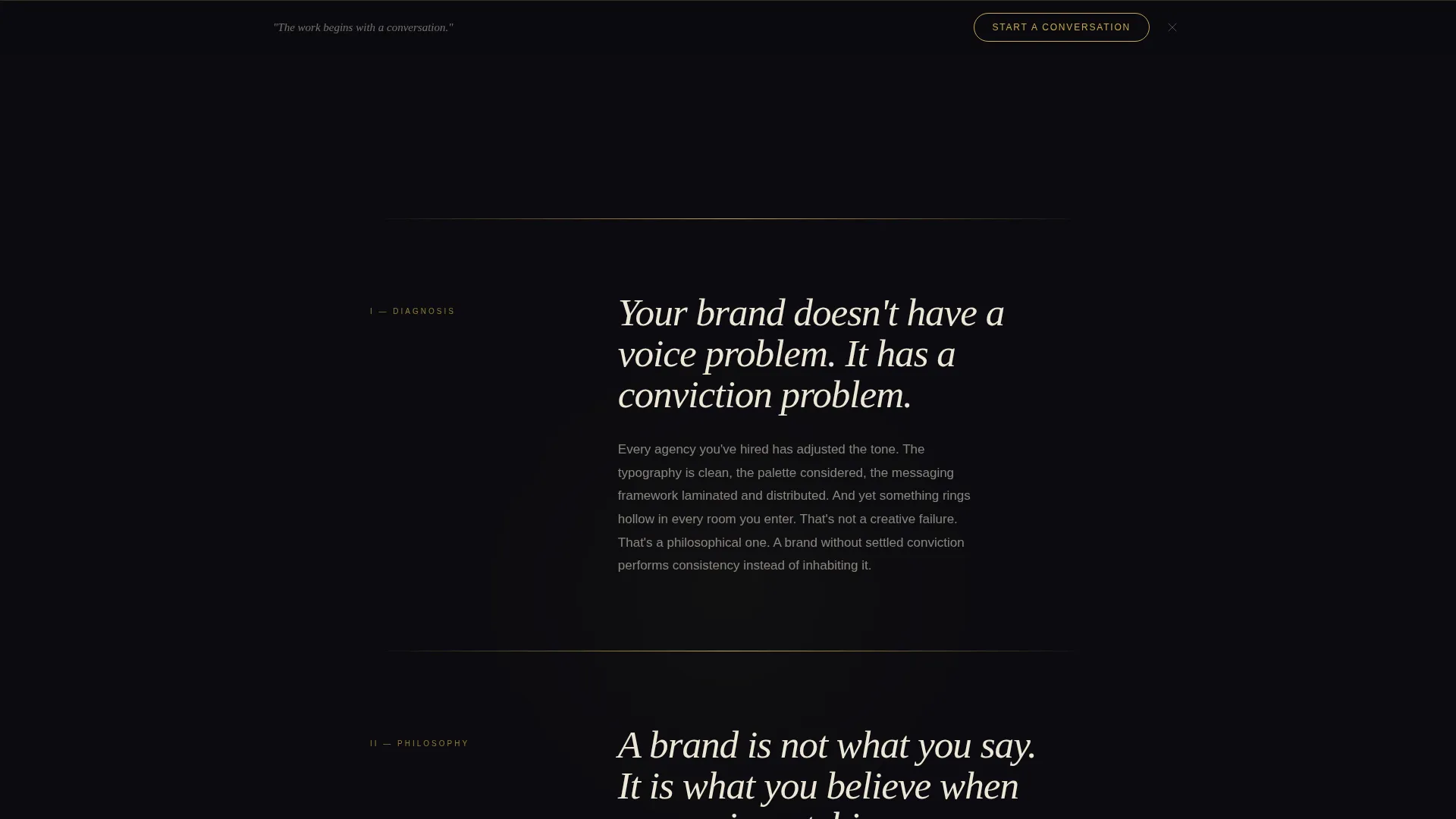 Brand Strategy Consultancy Landing Page Template