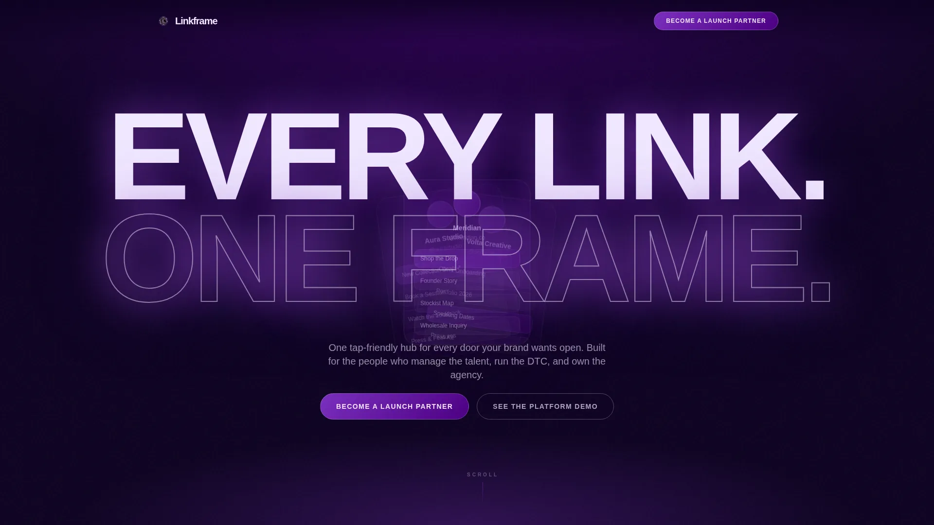 Bold Biolink Landing Page Template