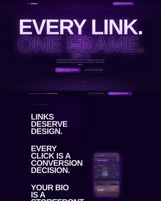 Bold Biolink Landing Page Template