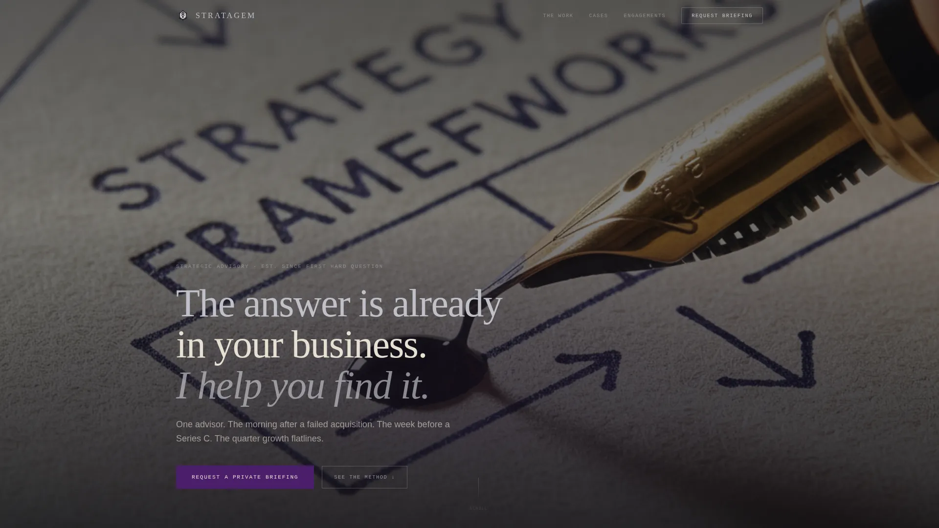 Business Strategy Consultant Landing Page Template