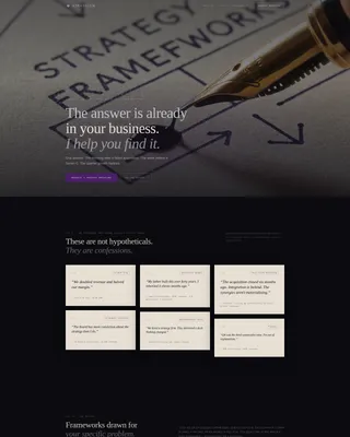 Business Strategy Consultant Landing Page Template