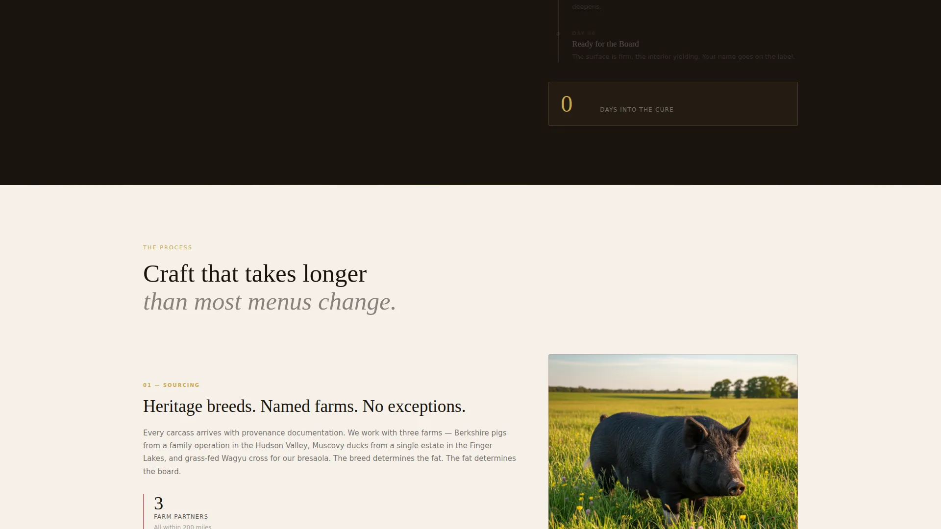 Artisan Charcuterie Landing Page Template