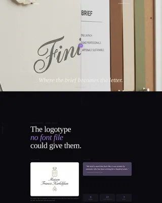 Calligrapher Case Study Portfolio Landing Page