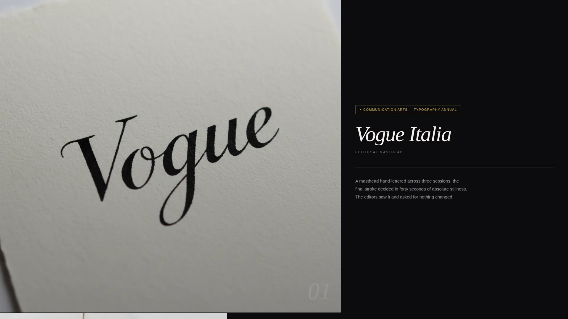 Elegant Calligrapher Portfolio Landing Page Template