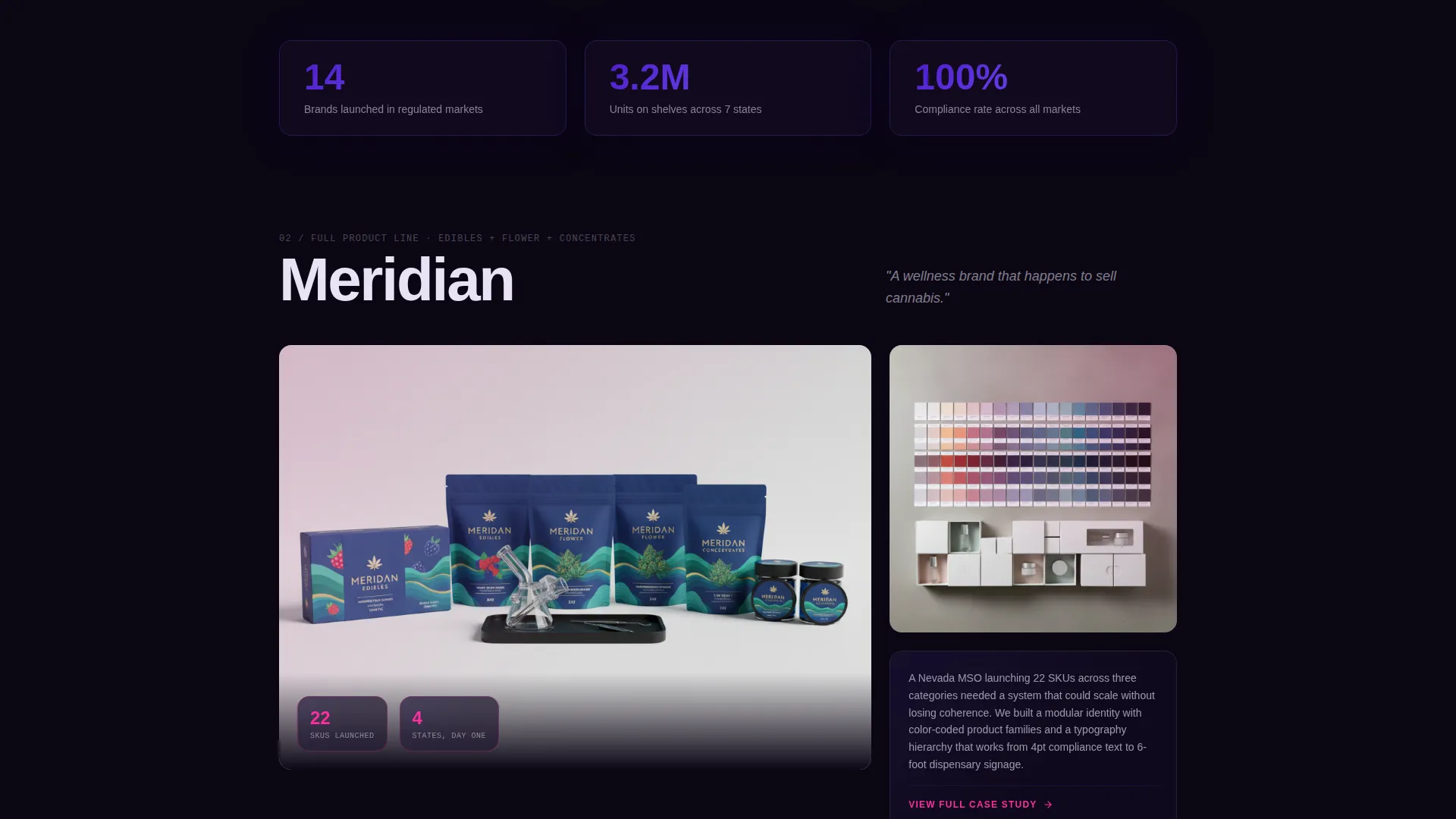 Cannabis Branding Agency Landing Page Template