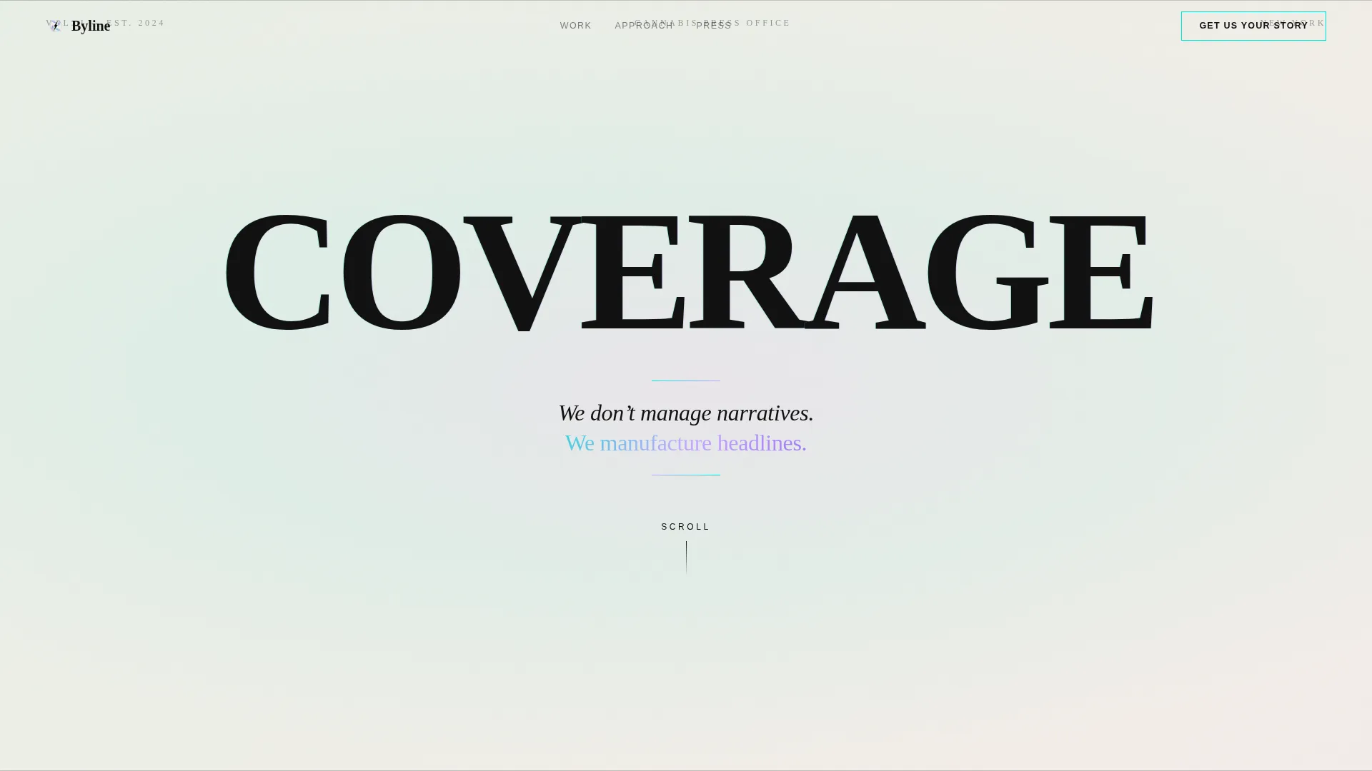 Cannabis PR Agency Landing Page Template