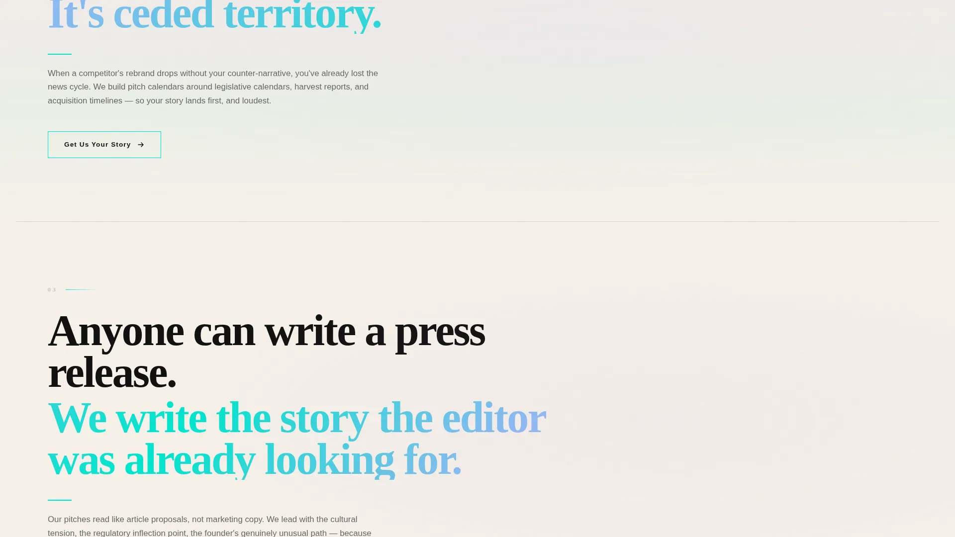 Cannabis PR Agency Landing Page Template