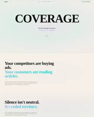 Cannabis PR Agency Landing Page Template