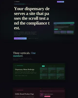 Iridescent Cannabis Agency Landing Page Template