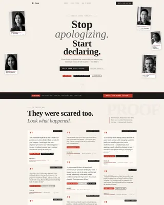 Bold Career Changer Cover Letter Landing Page Template