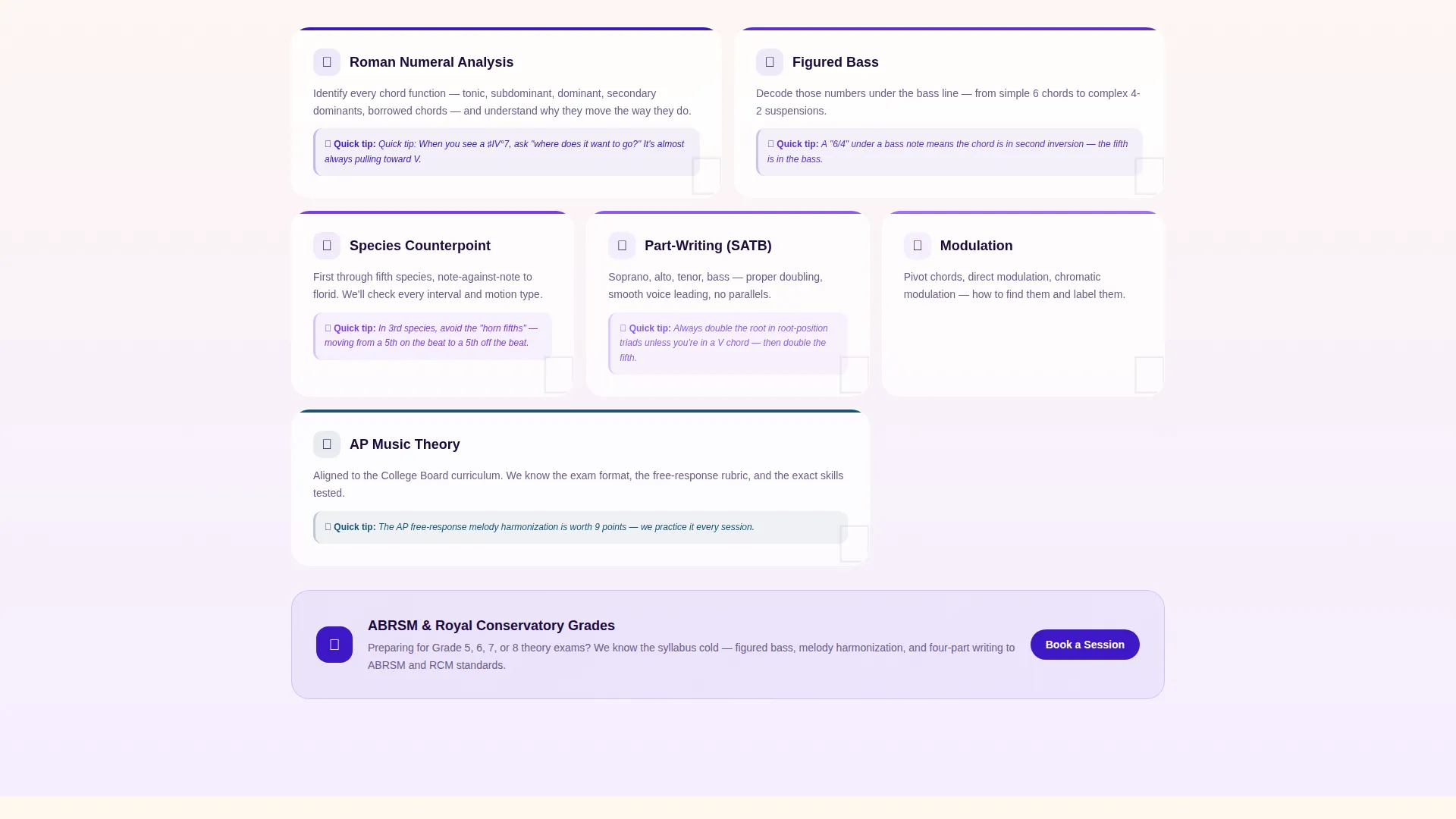 Music Theory Education Advanced Professional Website Template