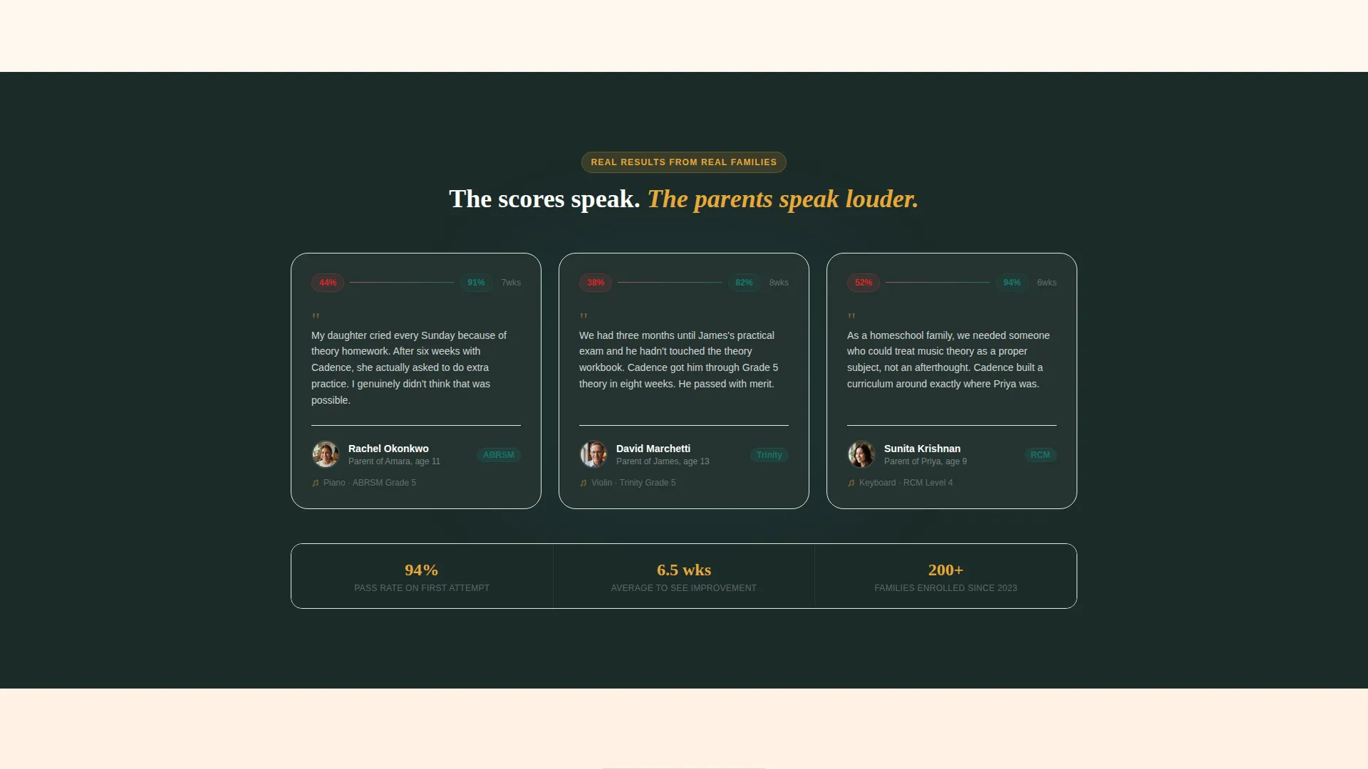 Music Theory Education Booking Website Template