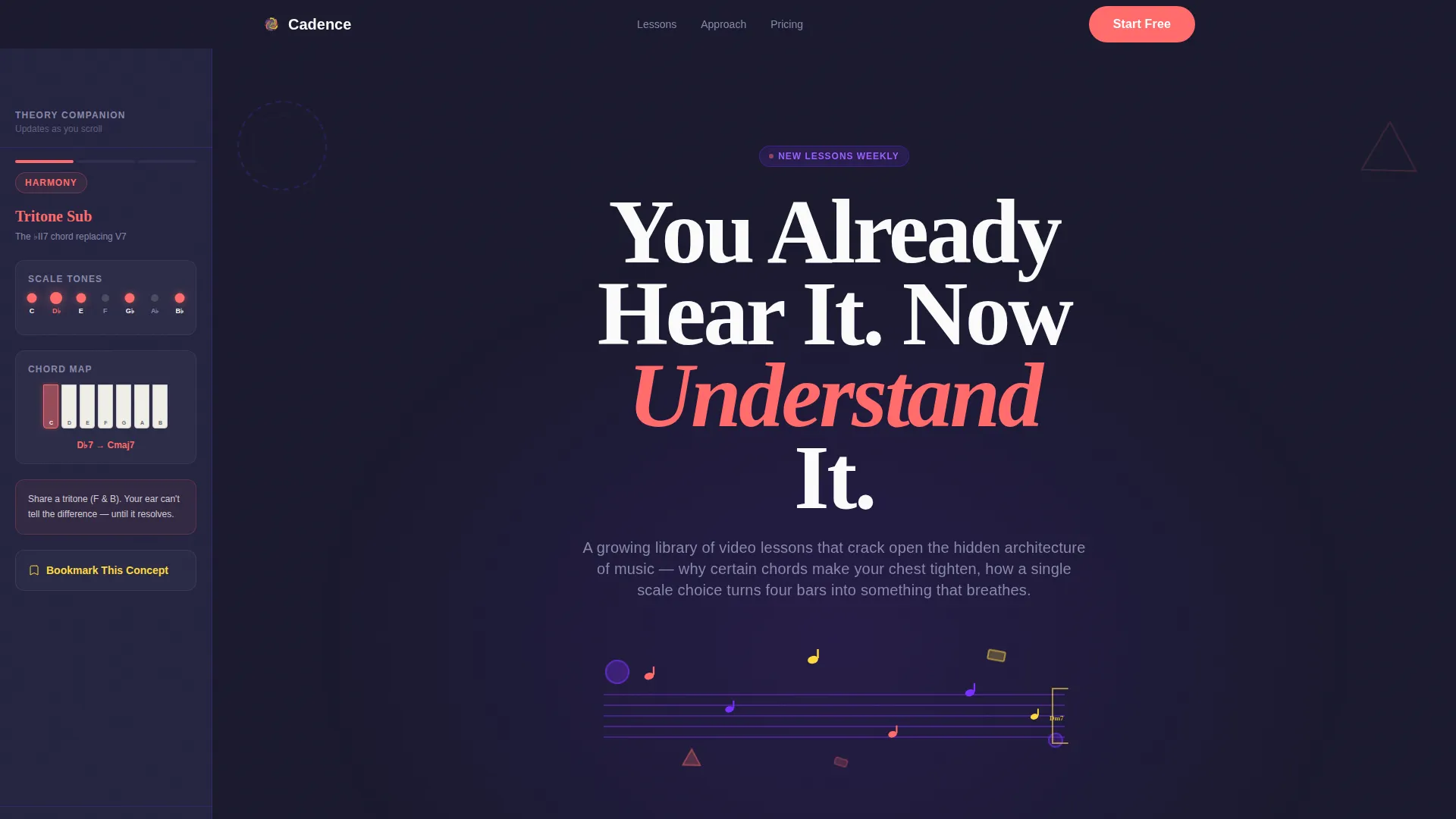 Music Theory Education Portfolio Website Template