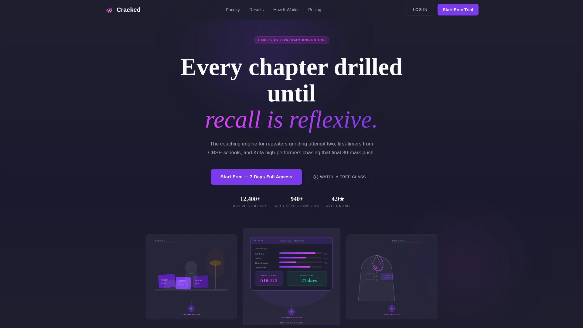 NEET-UG Coaching Sidebar Landing Page Template